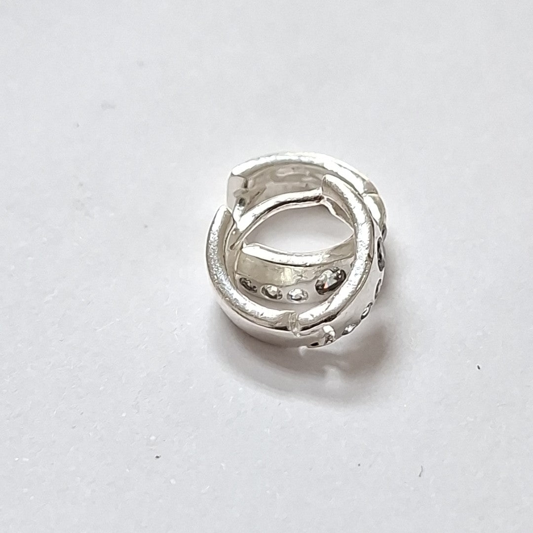 ARRACADAS C/CIRCONIAS PLATA .925 2.4 GR (NUEVO)