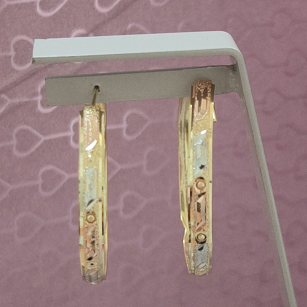 ARRACADAS PAR ORO 14 K 5.5 GRMS (SEMINUEVO)