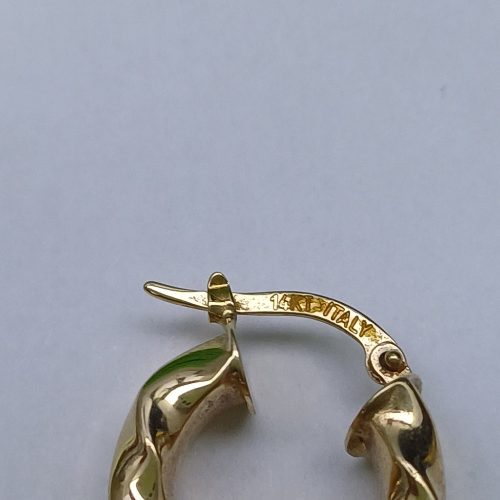 ARRACADAS PAR ORO 14 K 2.7 GRMS (SEMINUEVO)