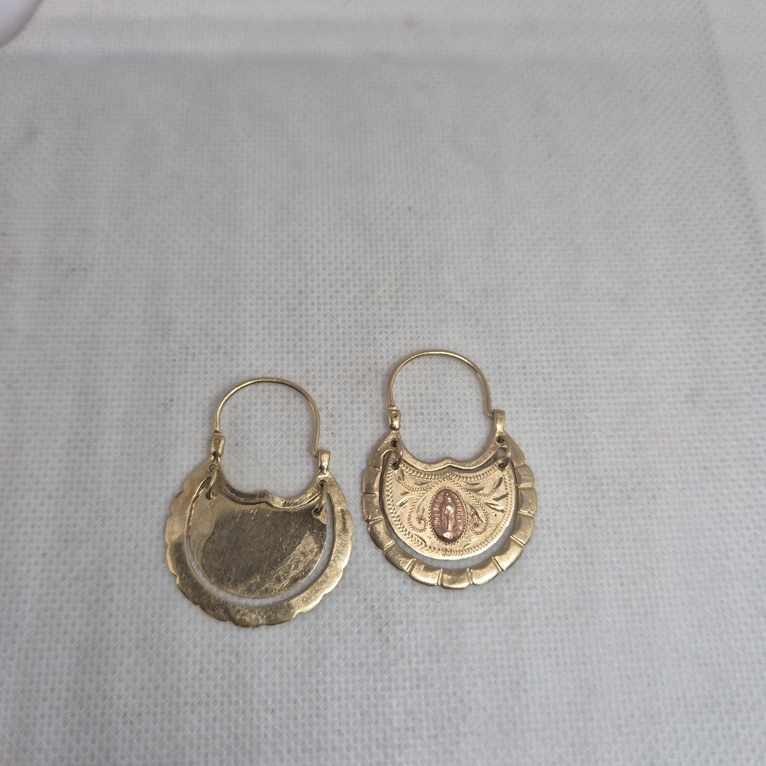 ARRACADAS PAR ORO 10 K 6.2 GRMS (SEMINUEVO)