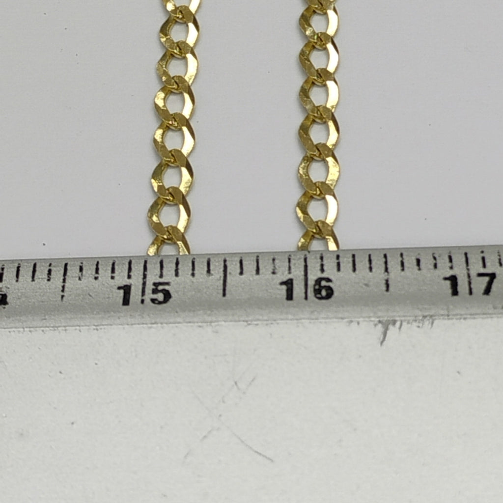 CADENAS TEJIDO BARBADA ORO 14K 60 CM 5.4 GR (NUEVO)