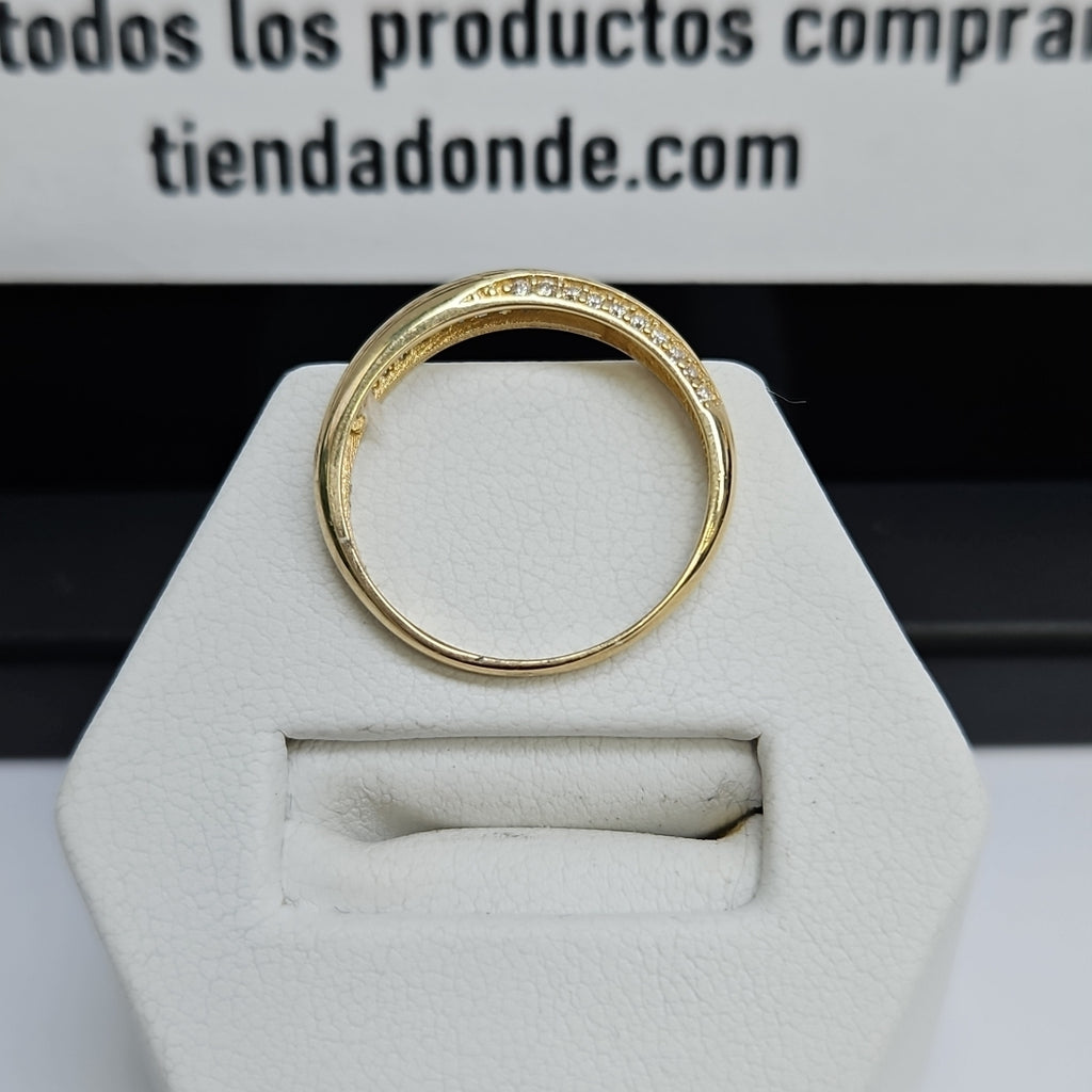 ANILLOS C/CIRCONIA ORO 10K TALLA 7 1.5 GR (NUEVO)