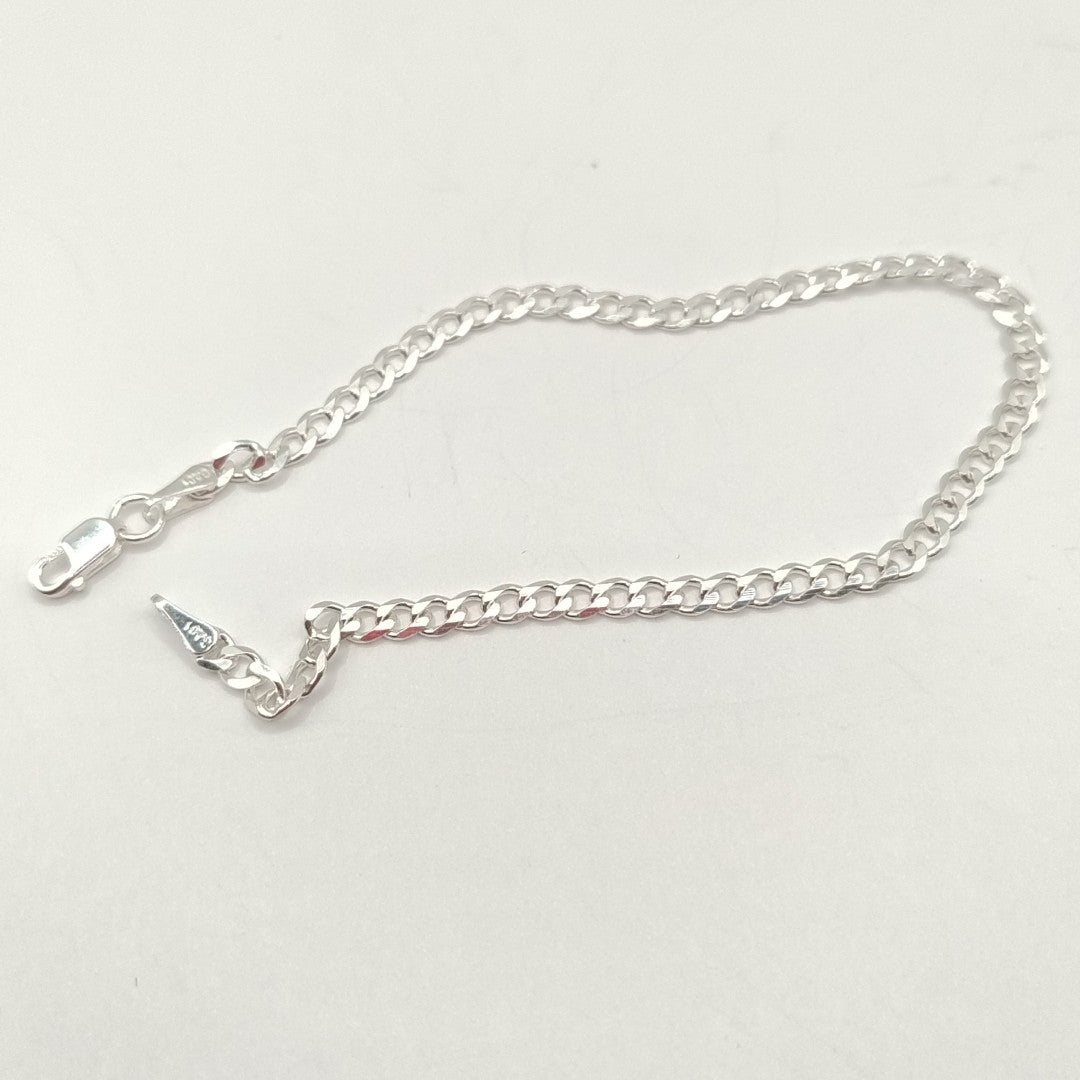 PULSERA BARBADA PLATA .925 18 CM 2.93 GR (NUEVO)