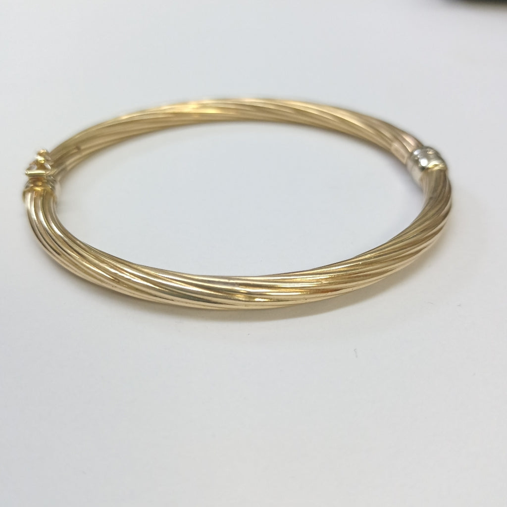 PULSERA RIGIDA ORO 14 K 8,00 GRMS (SEMINUEVO)