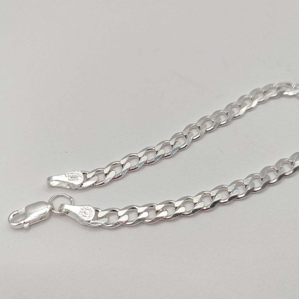 PULSERA BARBADA PLATA .925 18 CM 5.53 GR (NUEVO)