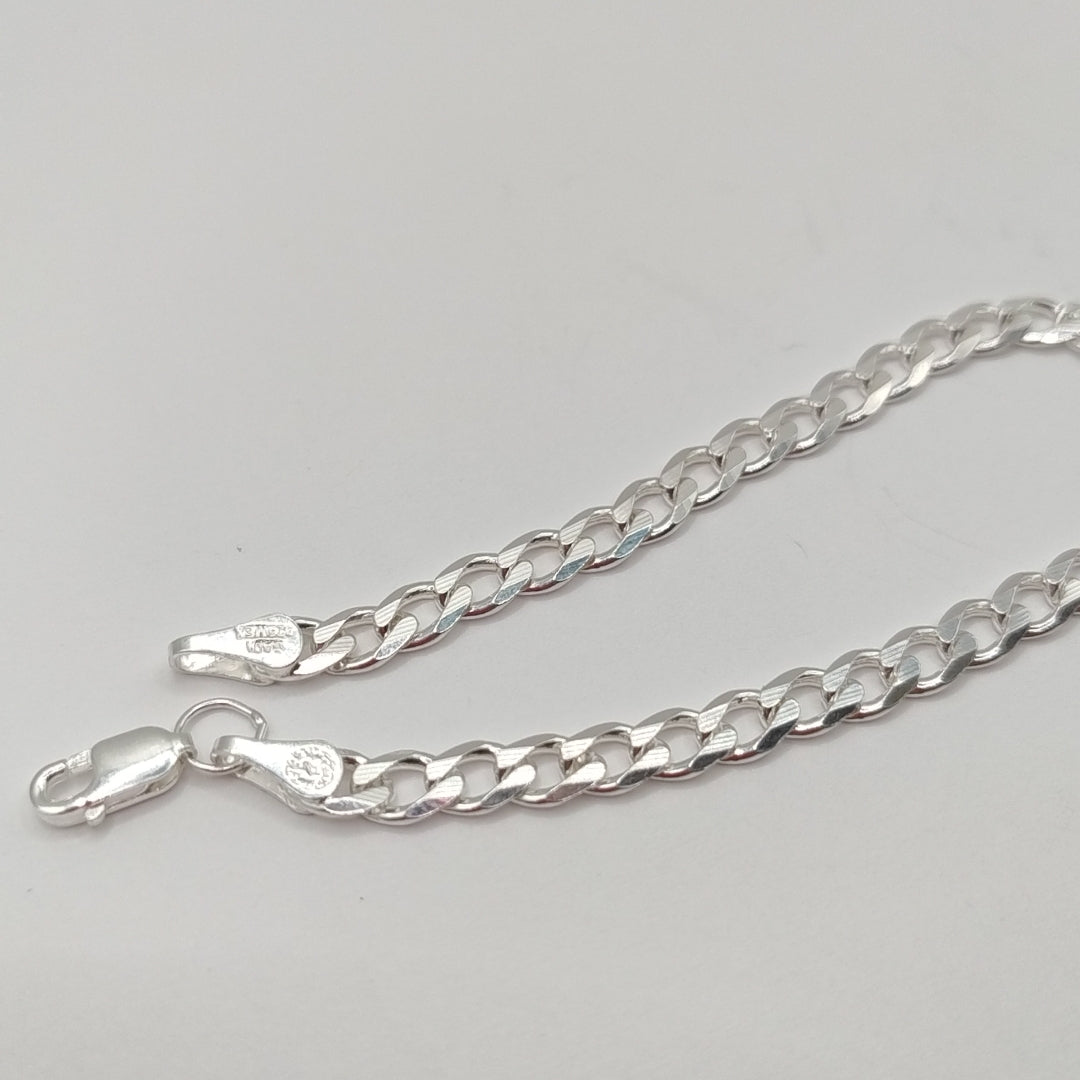 PULSERA BARBADA PLATA .925 18 CM 5.53 GR (NUEVO)