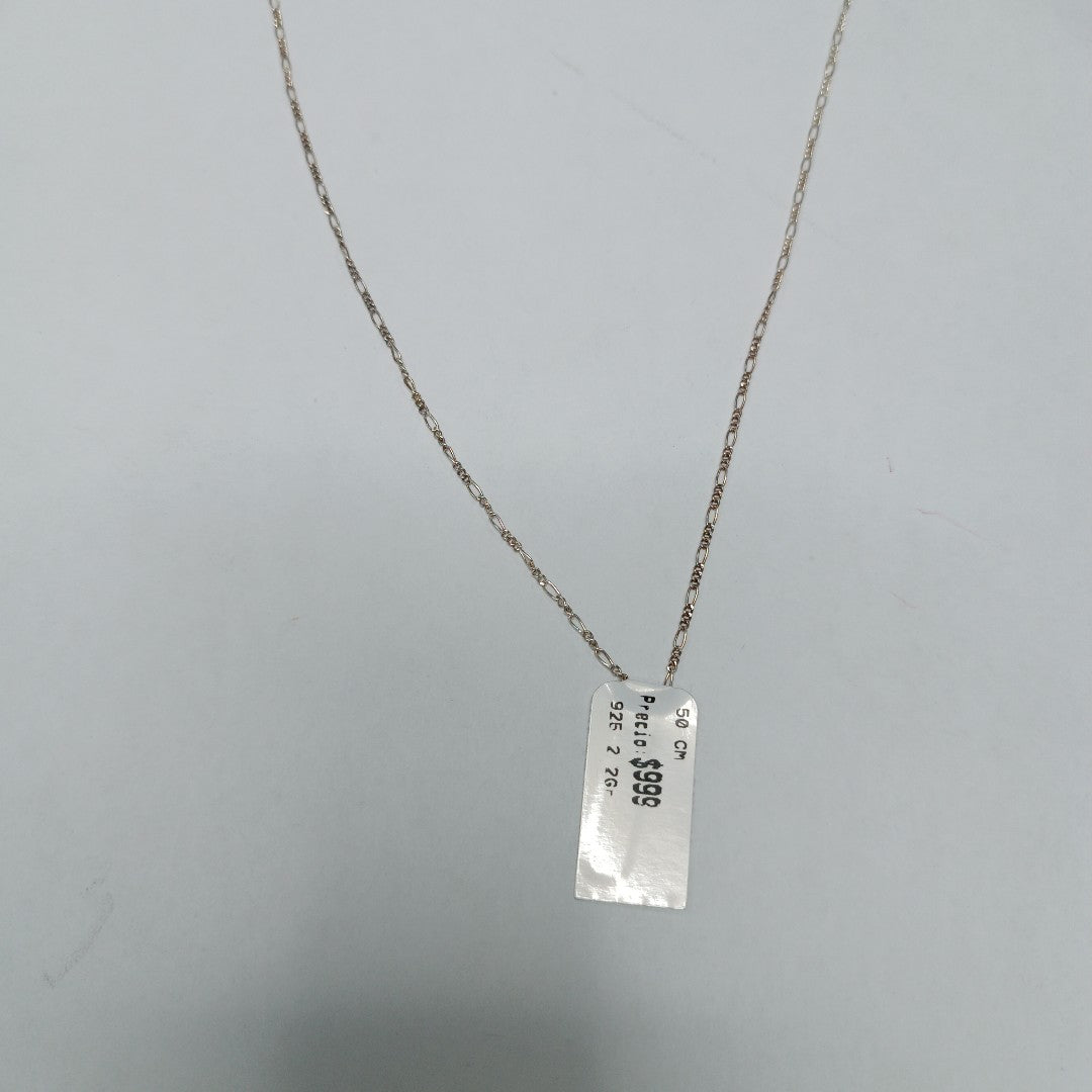 CADENA TEJIDO 3X1 PLATA .925 50 CM 2.2 GR (NUEVO)