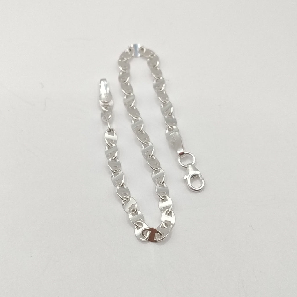 PULSERA TEJIDO ESPECIAL PLATA .925 18 CM 3.3 GR (NUEVO)