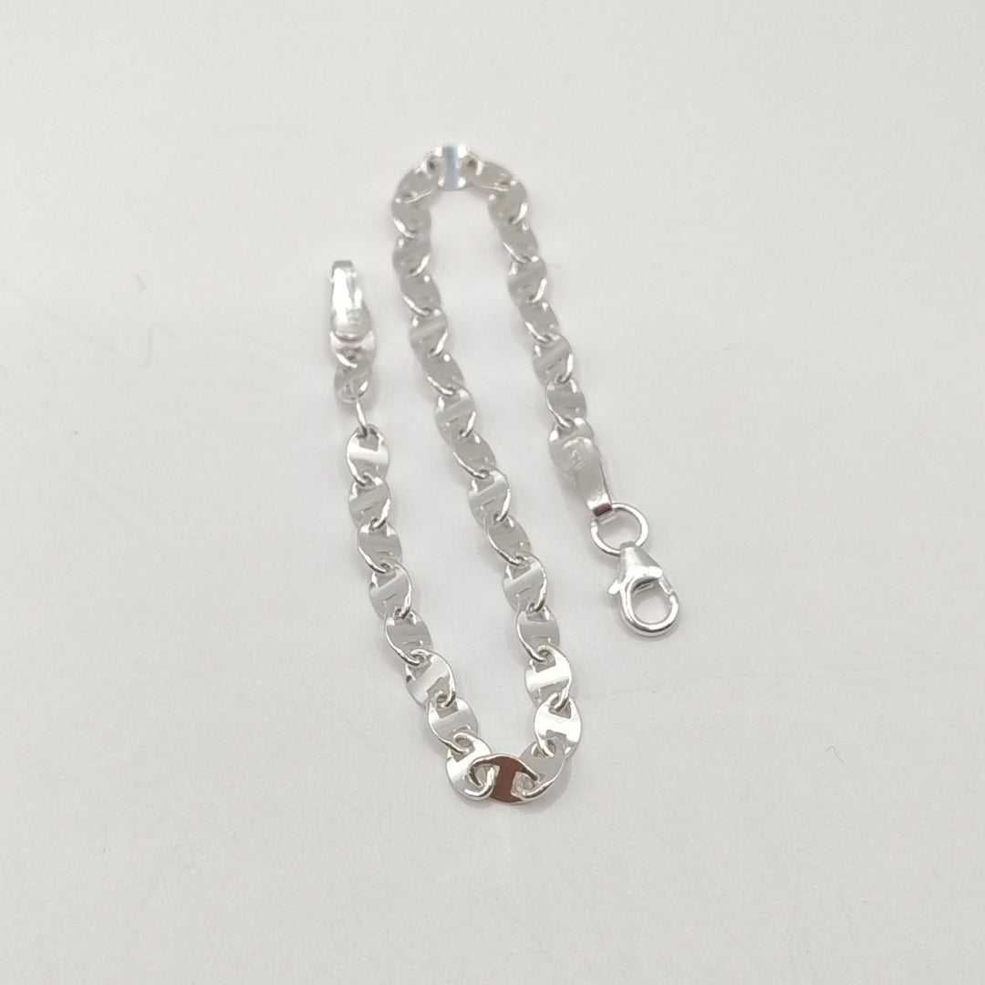 PULSERA TEJIDO ESPECIAL PLATA .925 18 CM 3.3 GR (NUEVO)