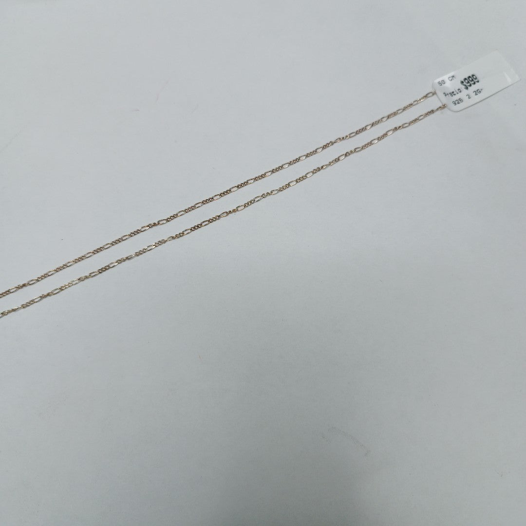 CADENA TEJIDO 3X1 PLATA .925 50 CM 2.2 GR (NUEVO)