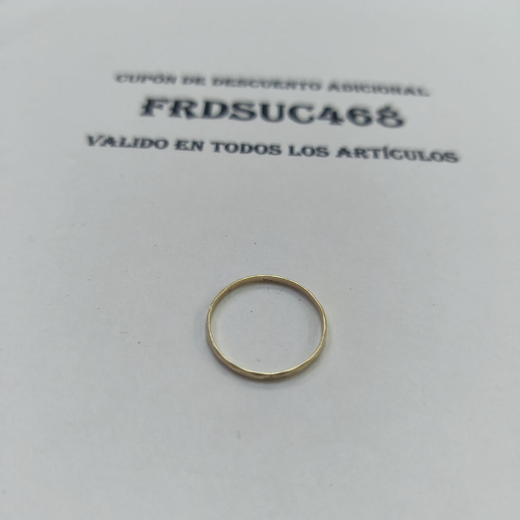 ARGOLLA ORO 14 K 0.8 GRMS (SEMINUEVO)