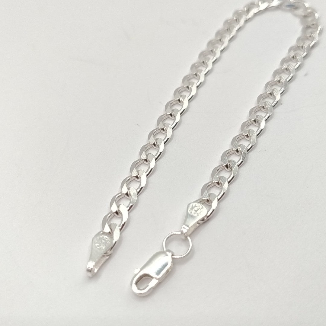 PULSERA BARBADA PLATA .925 18 CM 5.73 GR (NUEVO)