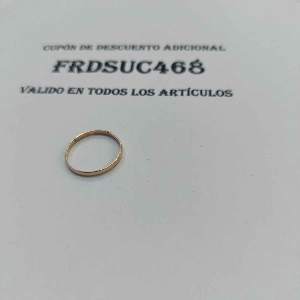 ARGOLLA ORO 14 K 1 GRMS (SEMINUEVO)