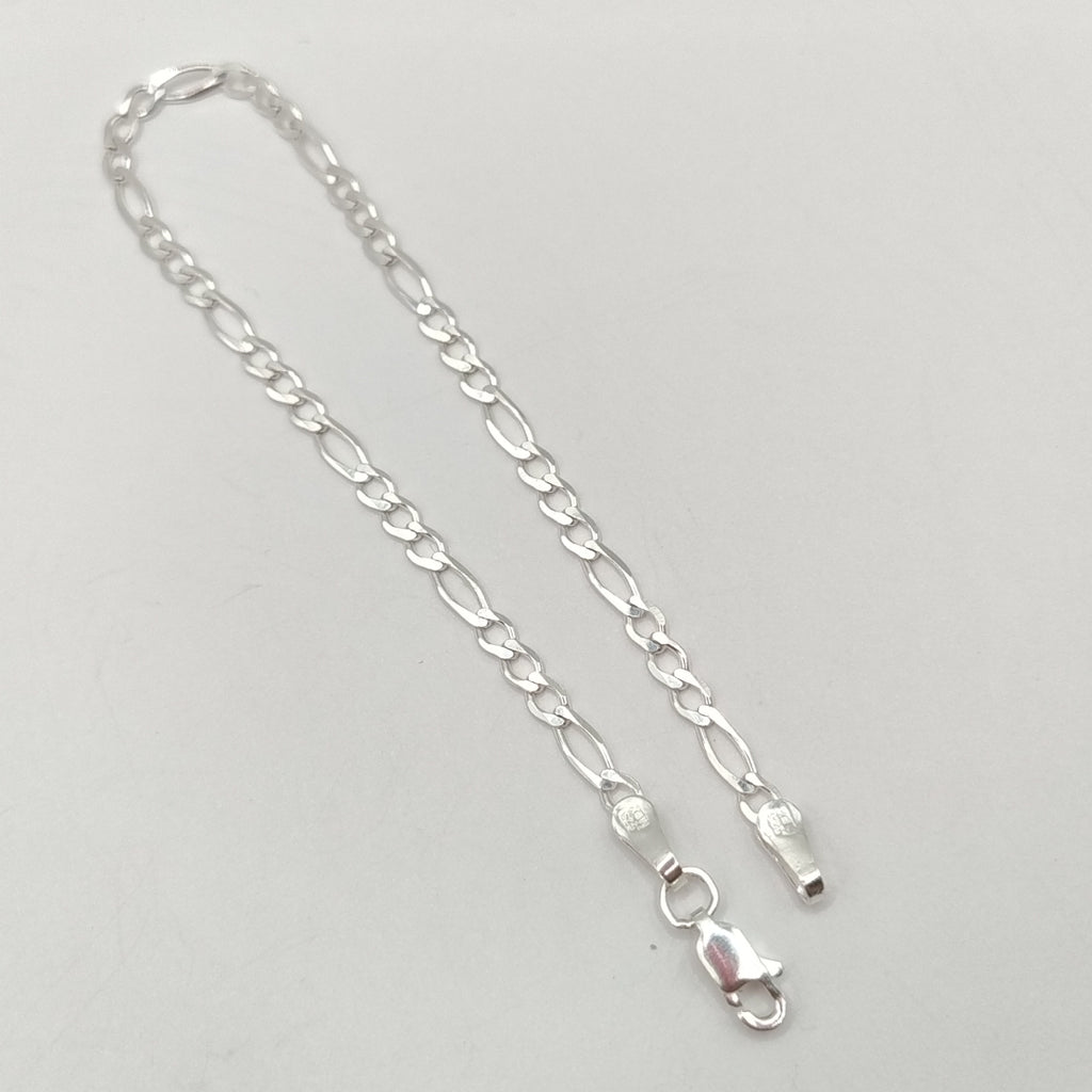 PULSERA TEJIDO 3X1 PLATA .925 21 CM 3.2 GR (NUEVO)