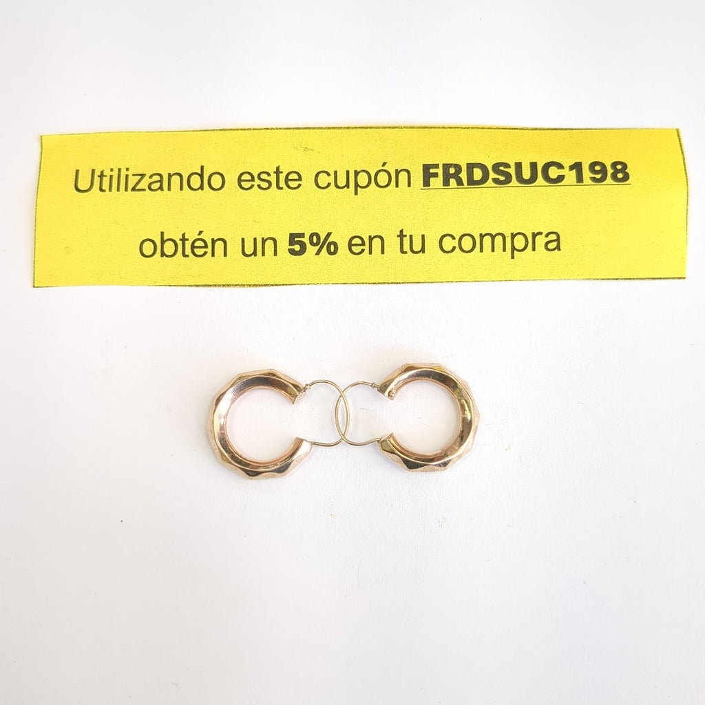 ARRACADAS PAR ORO 14 K 2,00 GRMS (SEMINUEVO)