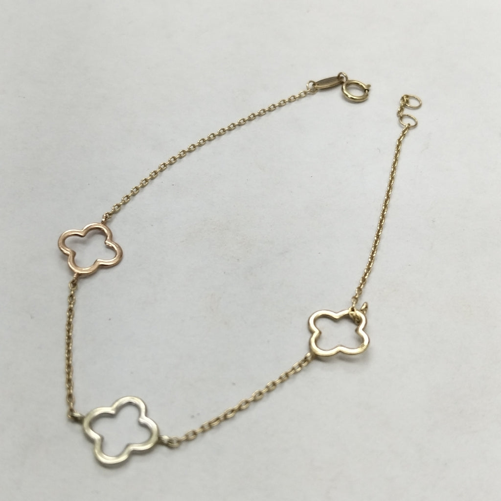 PULSERA ORO COMBINADO 10 K 1,00 GRMS (SEMINUEVO)