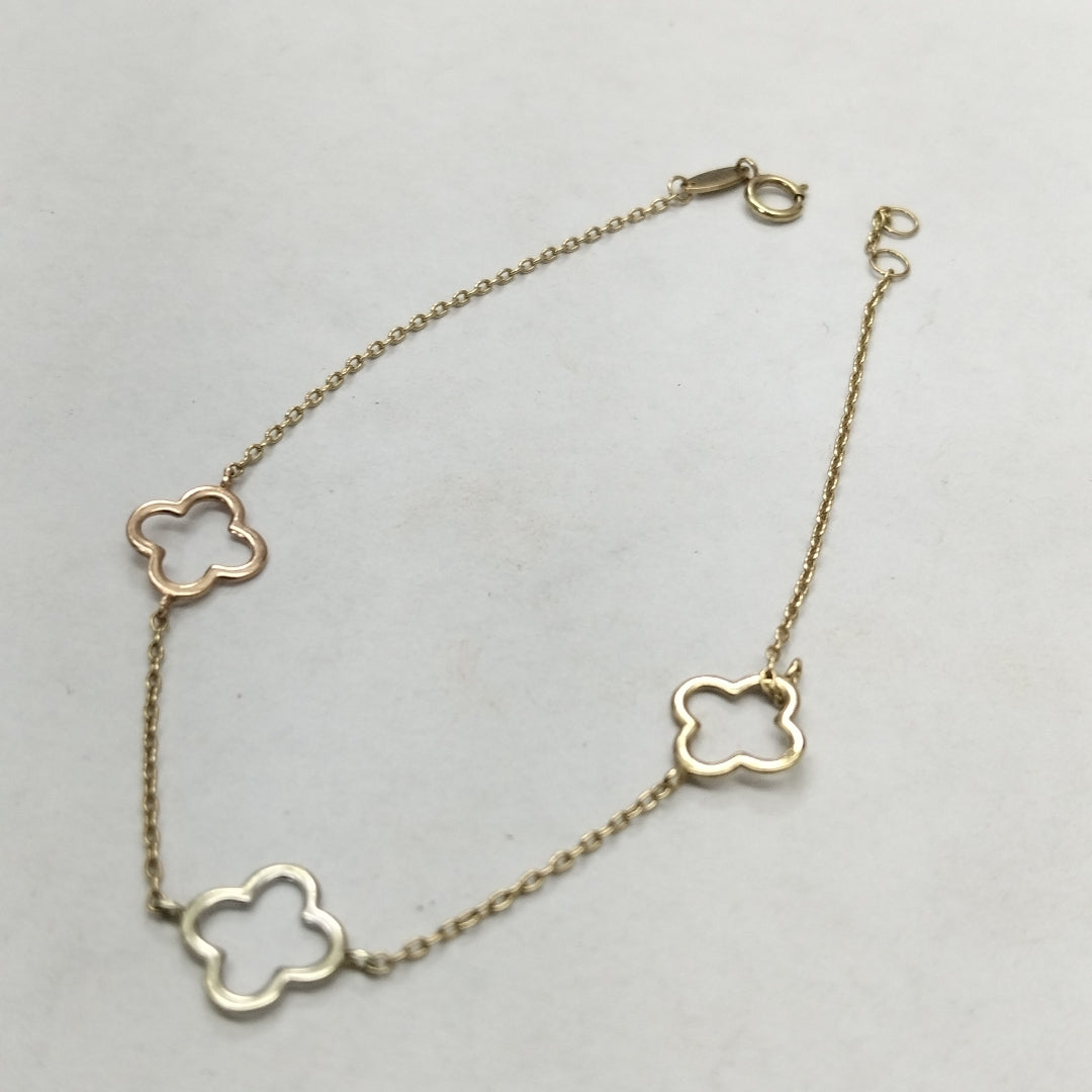 PULSERA ORO COMBINADO 10 K 1,00 GRMS (SEMINUEVO)