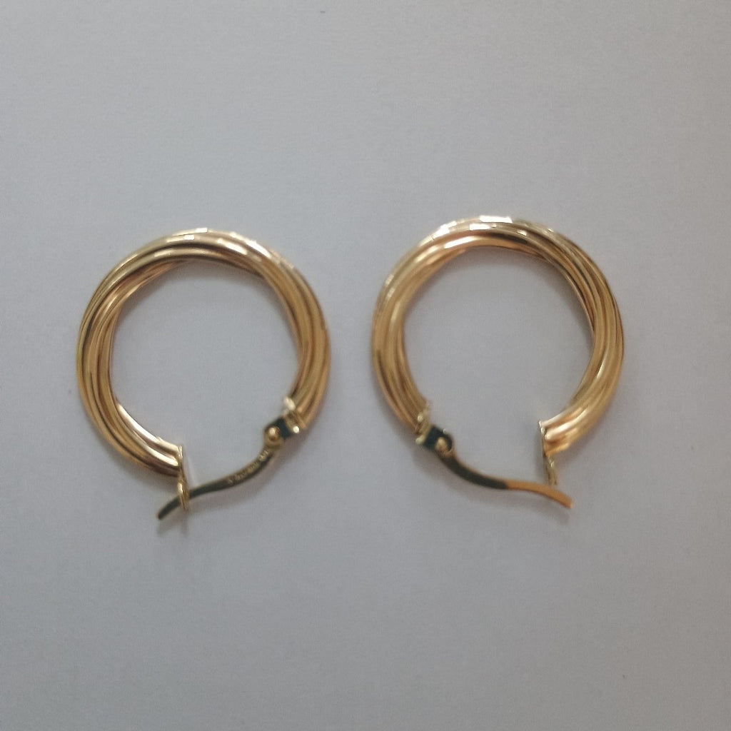 ARRACADAS ORO 10K 1.5 (NUEVO)