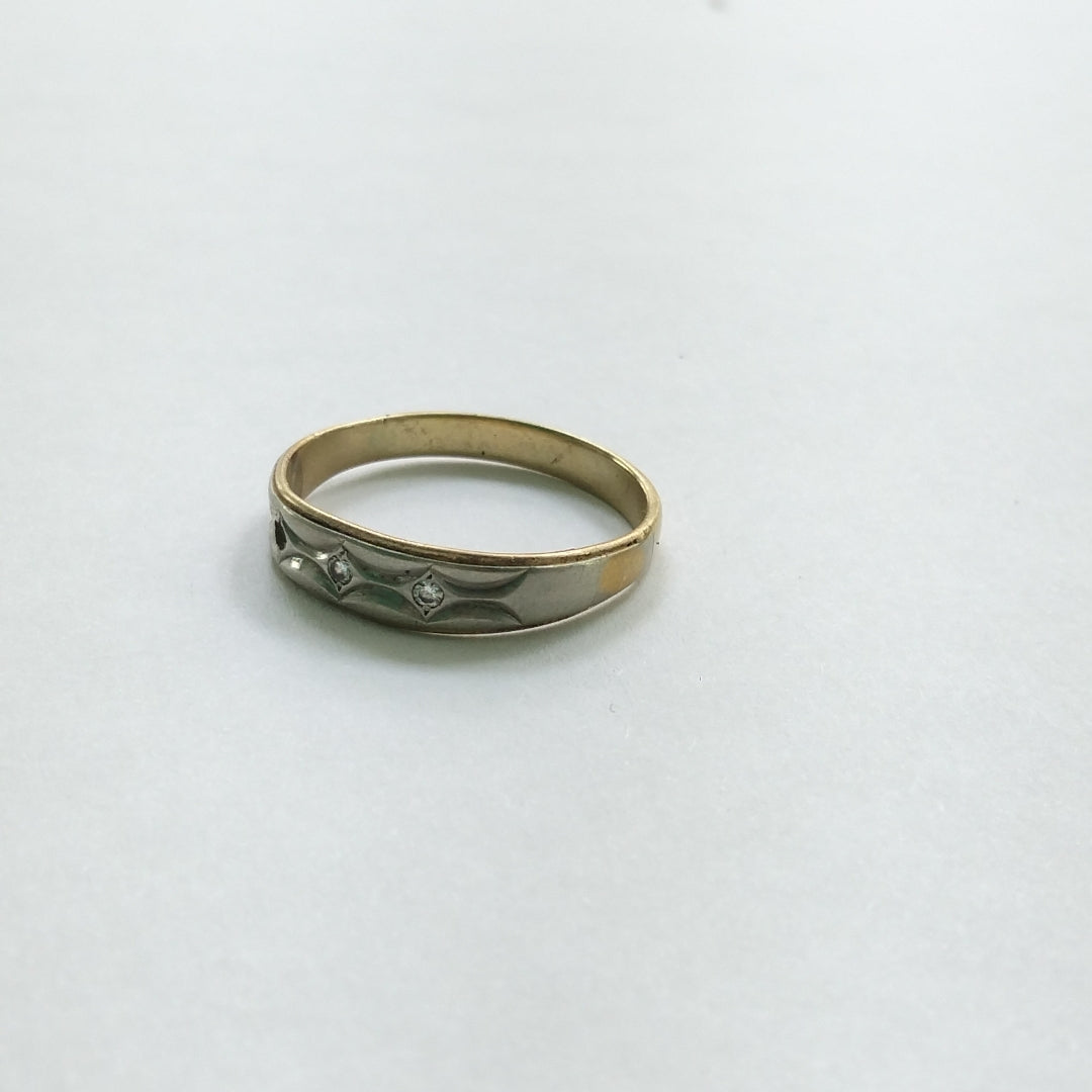ANILLO ORO,ORO COMBINADO 14 K 3,70 GRMS (SEMINUEVO)