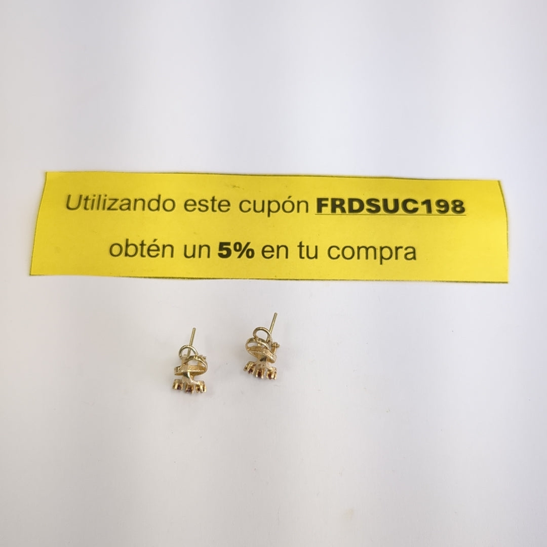ARETES PAR ORO 10 K 2,10 GRMS (SEMINUEVO)