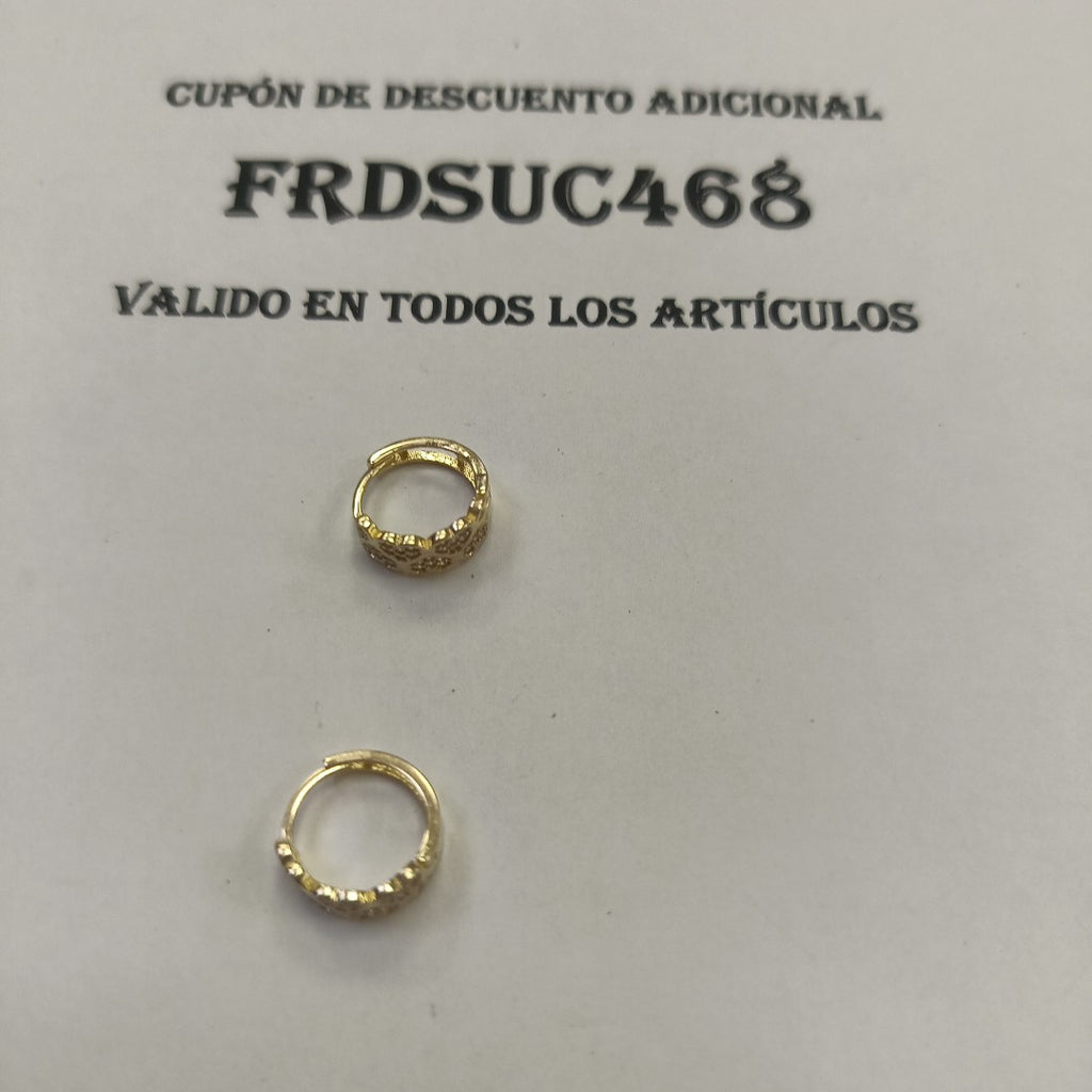 ARRACADAS PAR ORO 14 K 2.7 GRMS (SEMINUEVO)