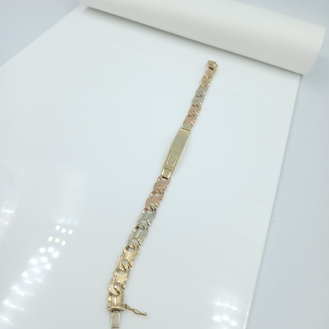 ESCLAVA ORO, ORO COMBINADO 14 K 16.5 GRMS (SEMINUEVO)
