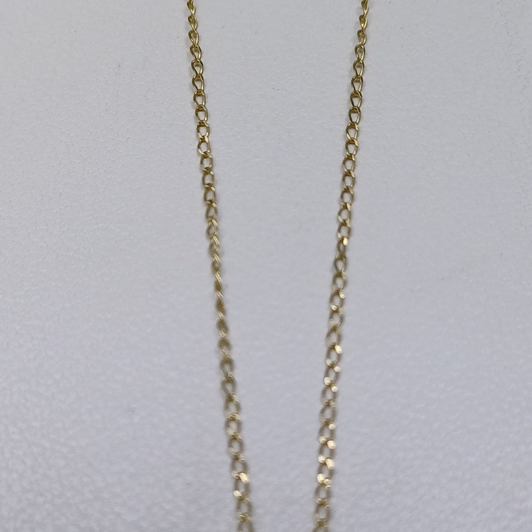 CADENA, CRUZ, DIJE ORO 14 K 1 GRMS (SEMINUEVO)