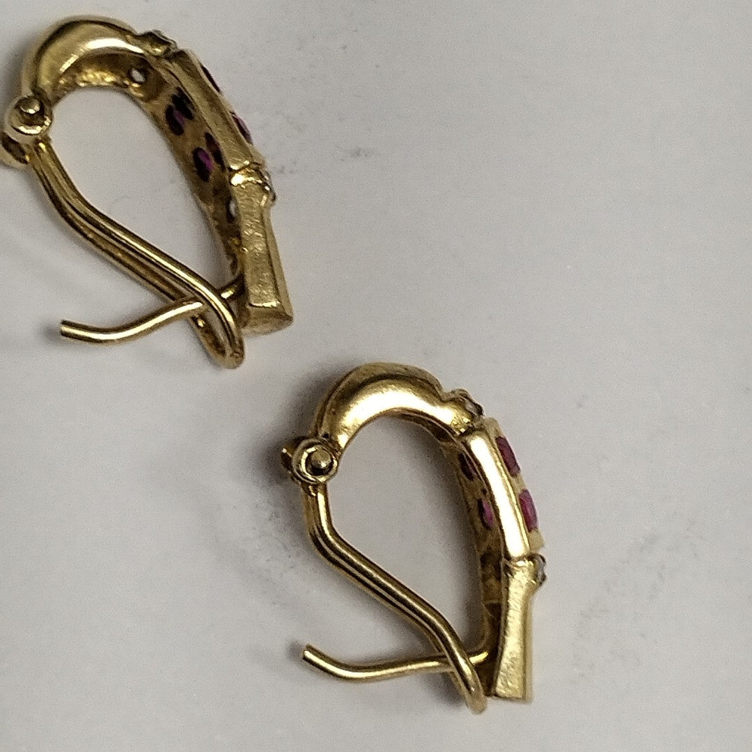 ARETES PAR ORO 14 K 3.7 GRMS (SEMINUEVO)