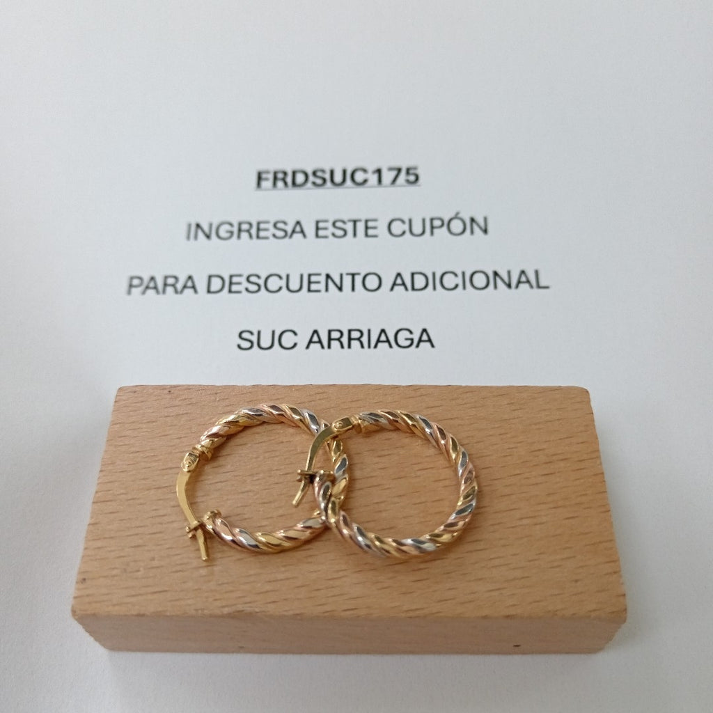 ARRACADAS ORO 14K 1.4 (NUEVO)
