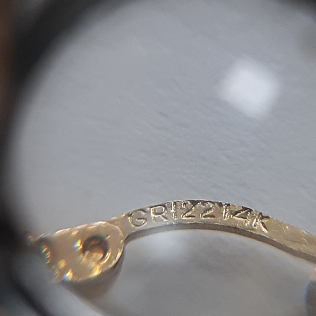 ARRACADAS PAR ORO 14 K 3.7 GRMS (SEMINUEVO)