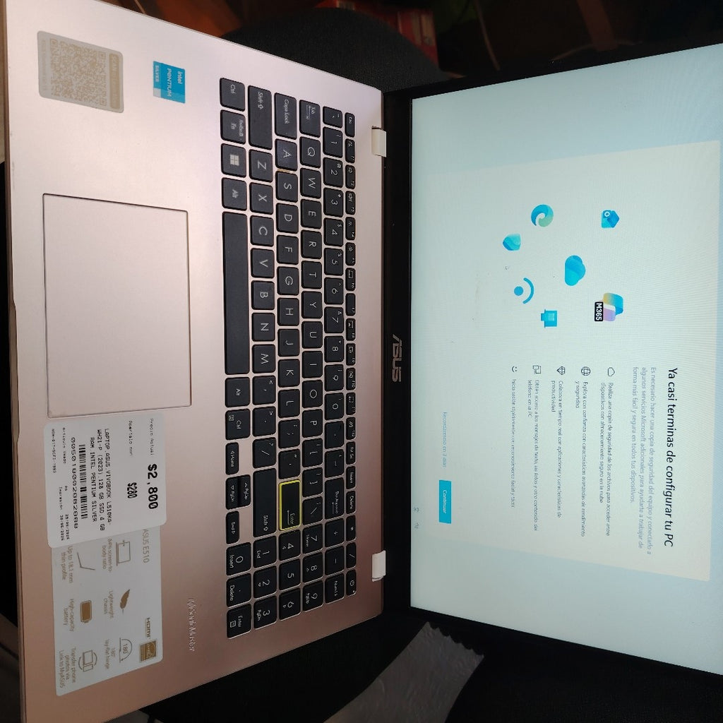LAPTOP ASUS VIVOBOOK L510KA- WH21-P (2023) 128 GB SSD 4 GB RAM (SEMINUEVO)
