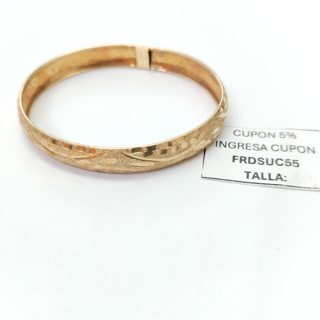 PULSERA RIGIDA ORO 14 K 6.7 GRMS (SEMINUEVO)