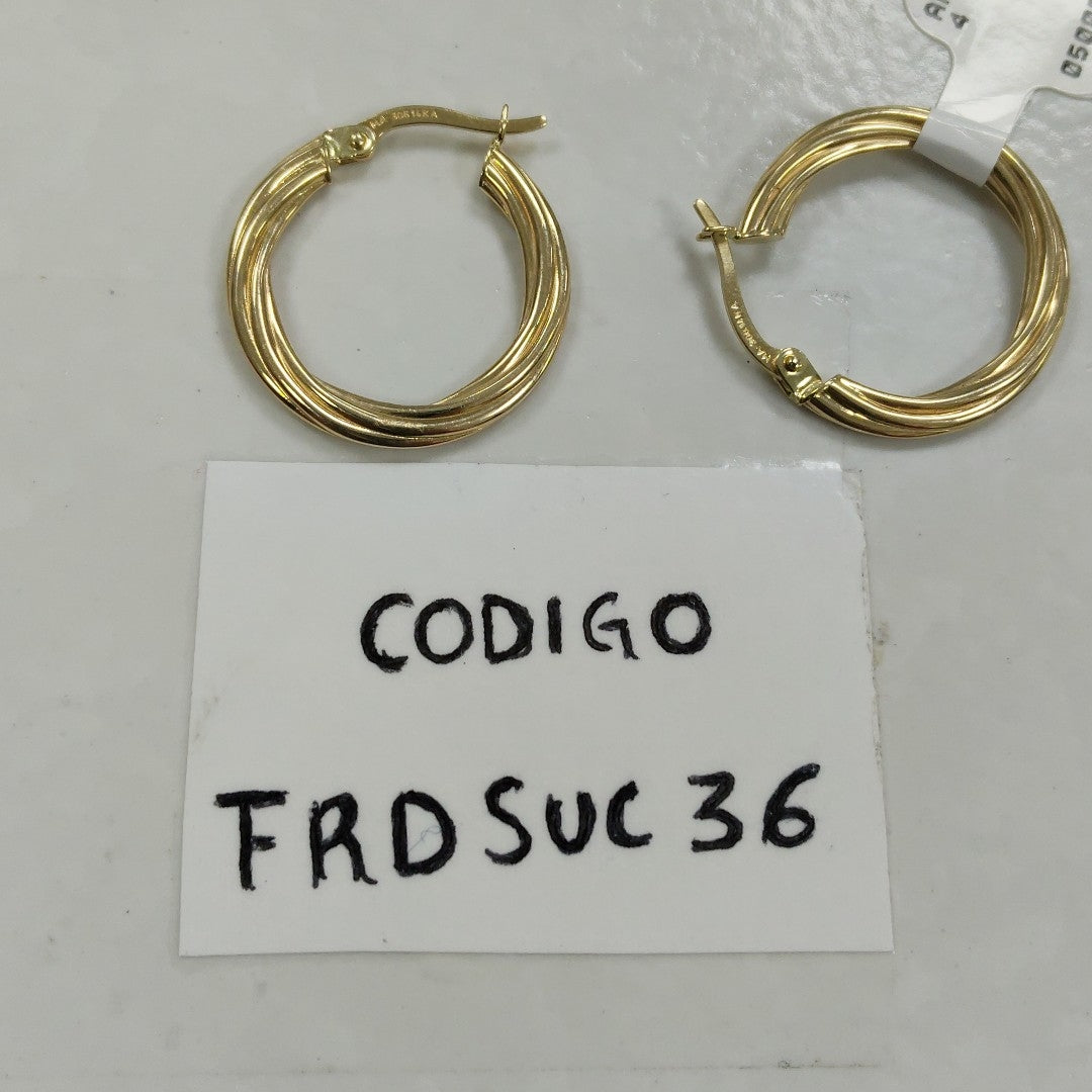 ARRACADAS ORO 14K 1.4 (NUEVO)