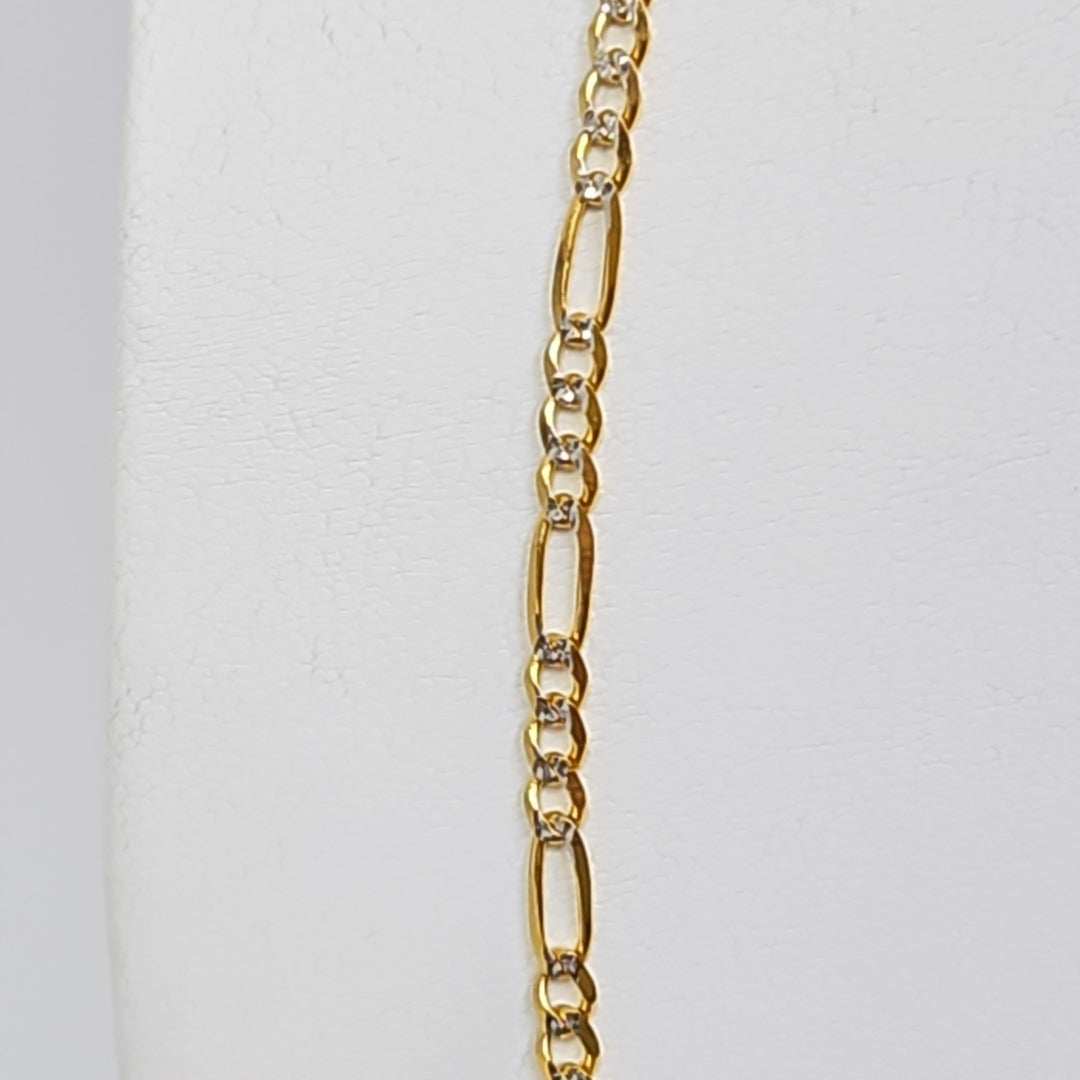 CADENAS 3X1 DIAMANTADA ORO 14K 55 CM 8.5 GR (NUEVO)