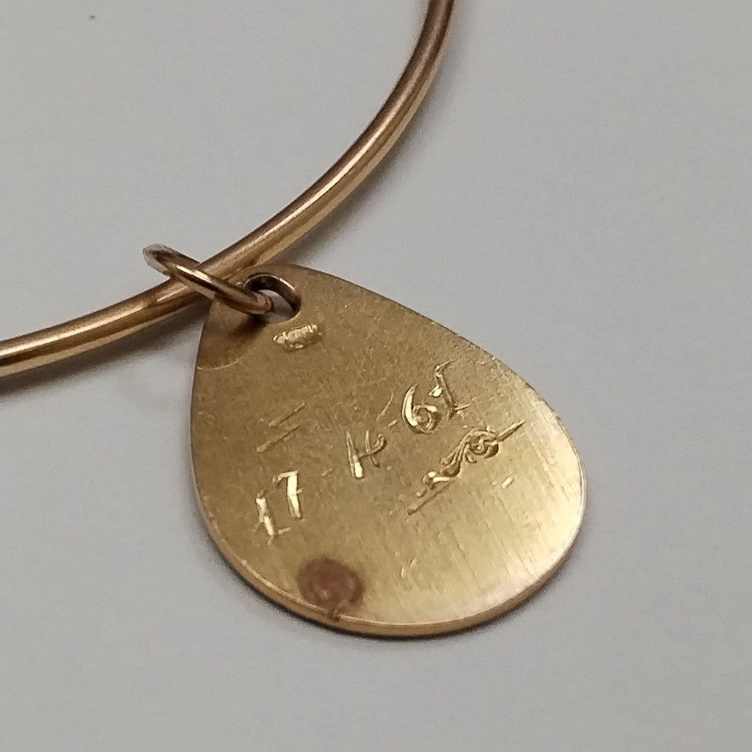 DIJE,PULSERA RIGIDA ORO 18 K 9,60 GRMS (SEMINUEVO)