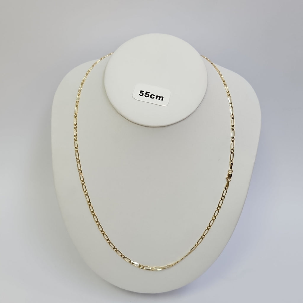 CADENAS 1X1 ORO 14K 55 CM 7.3 GR (NUEVO)
