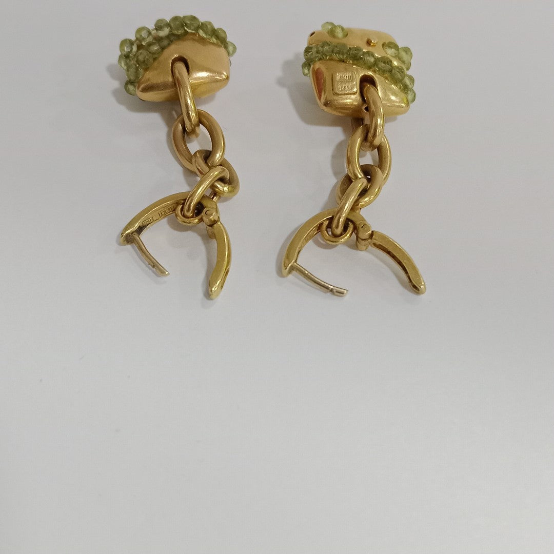 ARETES PAR ORO 14 K 10 GRMS (SEMINUEVO)