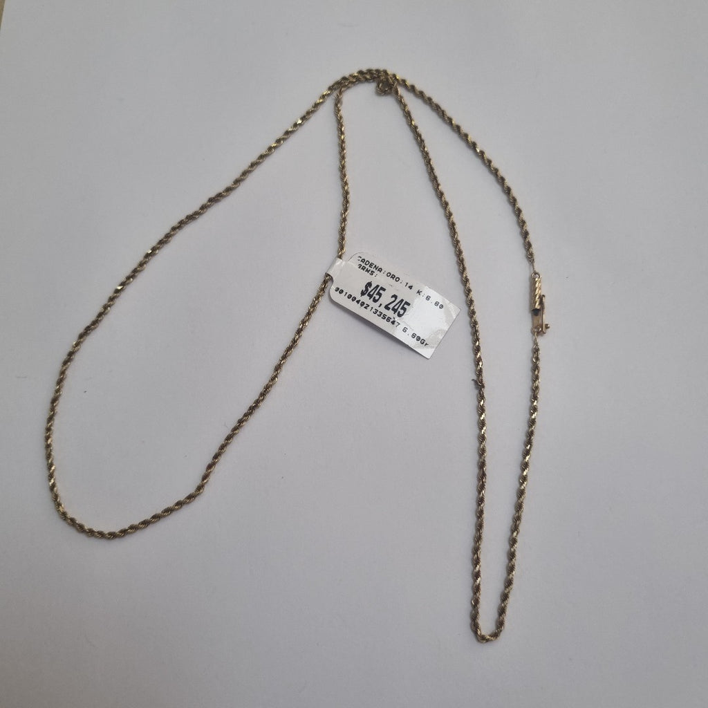 CADENA ORO 14 K 6,60 GRMS (SEMINUEVO)