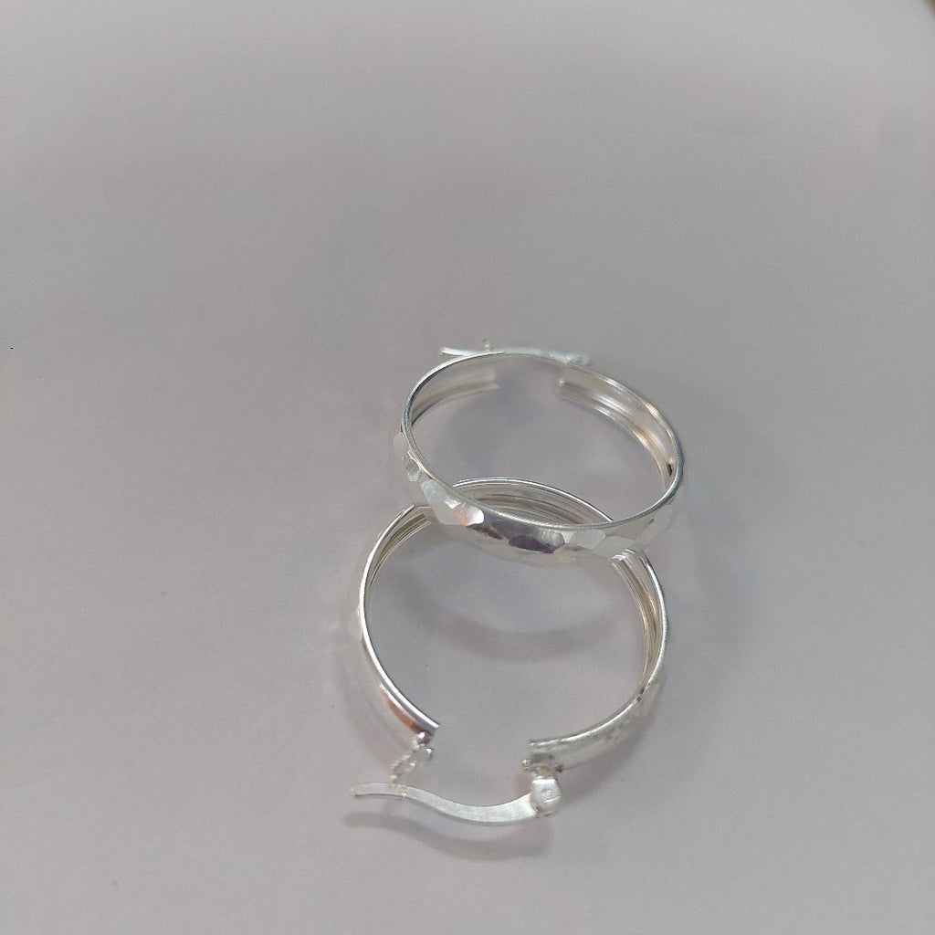 ARETES ARRACADAS FACETADAS PLATA .925 2.5 GR (NUEVO)