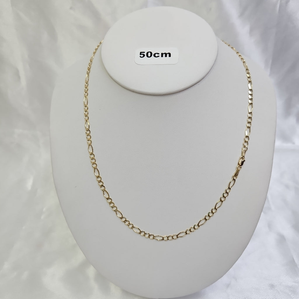 CADENAS TEJIDO 3X1 ORO 10K 50 CM 6.4 GR (NUEVO)