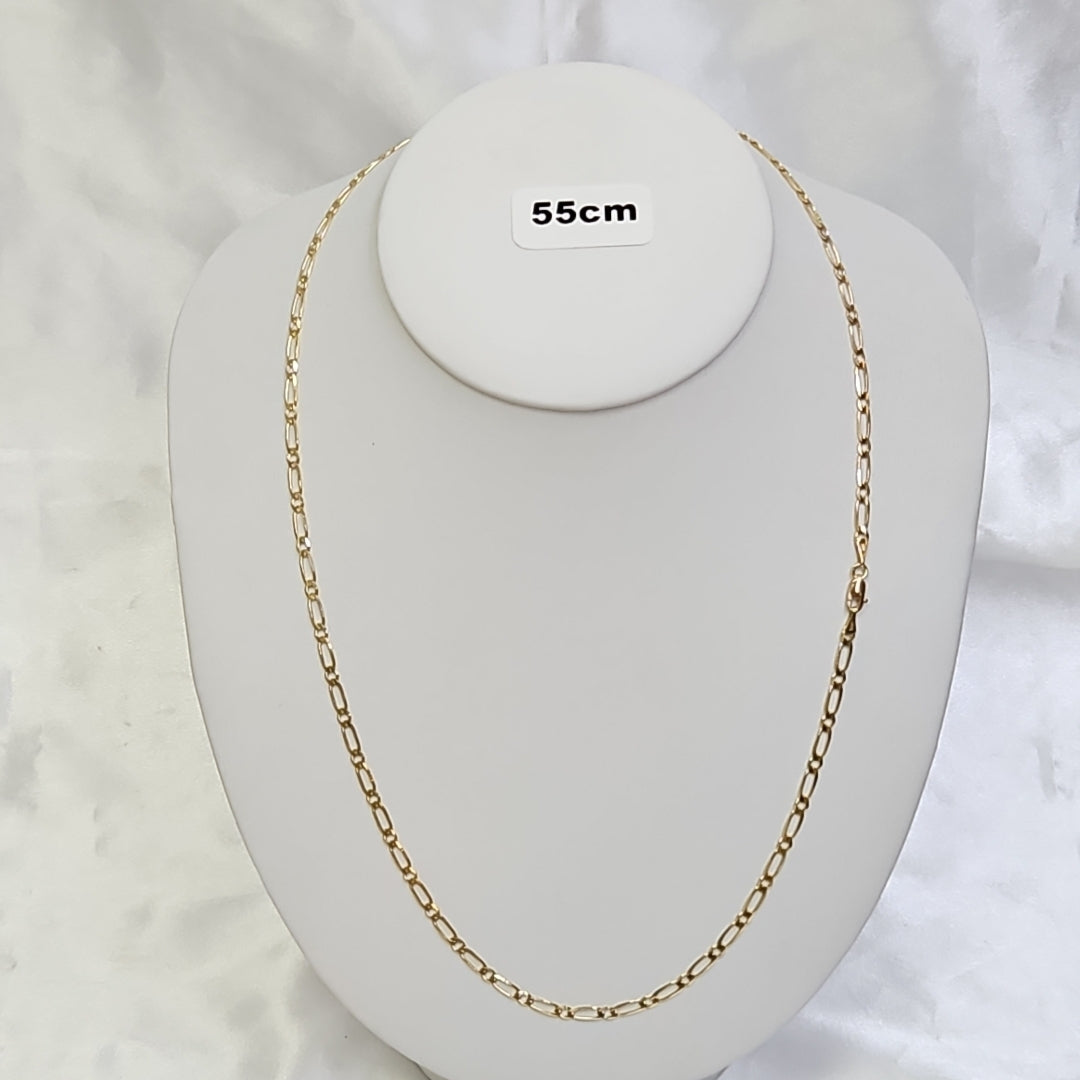 CADENAS 1X1 ORO 14K 55 CM 7.4 GR (NUEVO)
