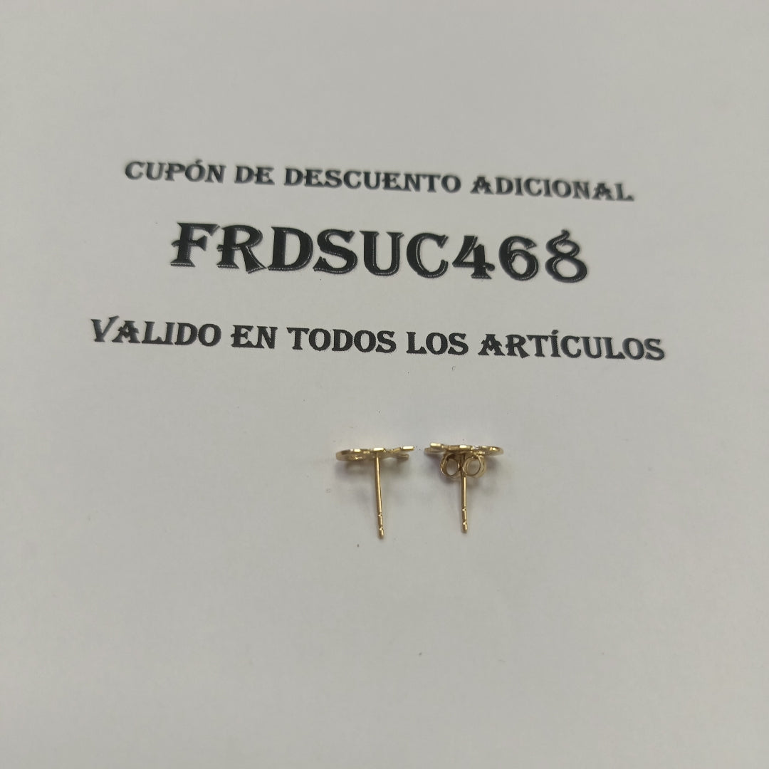 BROQUELES PAR ORO 14 K 1 GRMS (SEMINUEVO)