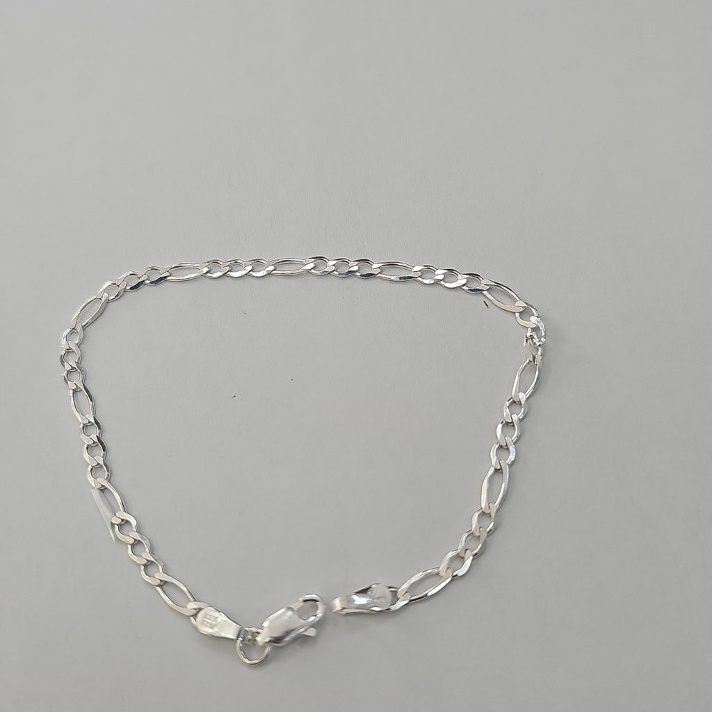 PULSERA TEJIDO 3X1 PLATA .925 21 CM 3.2 GR (NUEVO)