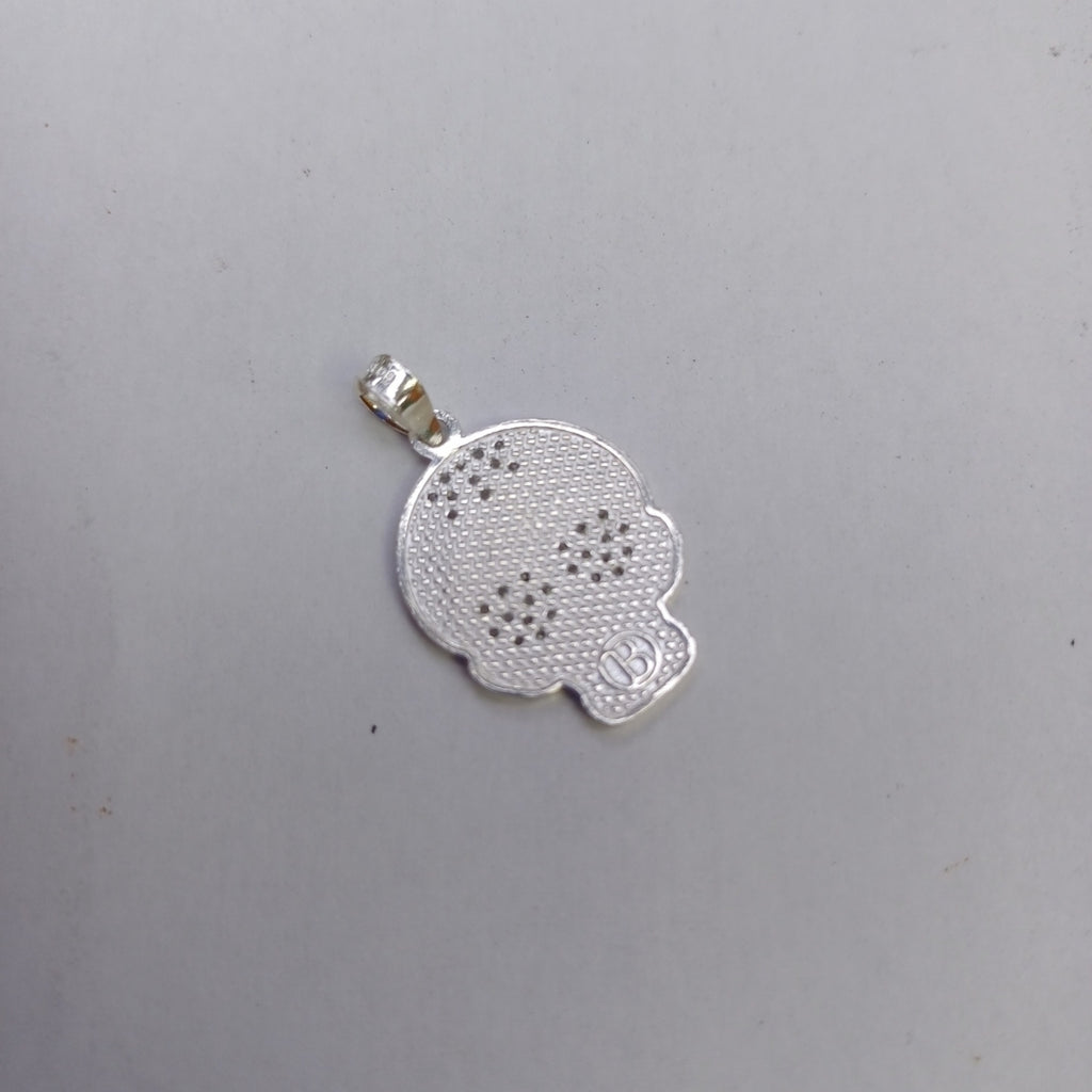 DIJE CALAVERA CON CIRCONIAS PLATA .925 2.5 GR (NUEVO)