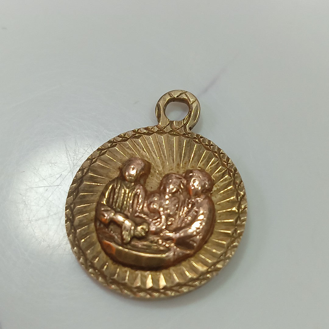 MEDALLA RELIGIOSA ORO 10 K 1,40 GRMS (SEMINUEVO)