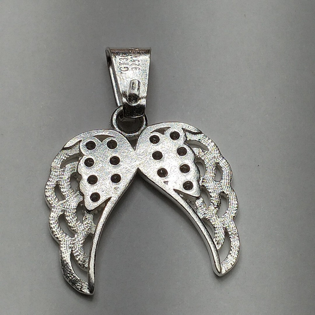 DIJE ALAS C/CIRCONIAS PLATA .925 2.4 GR (NUEVO)