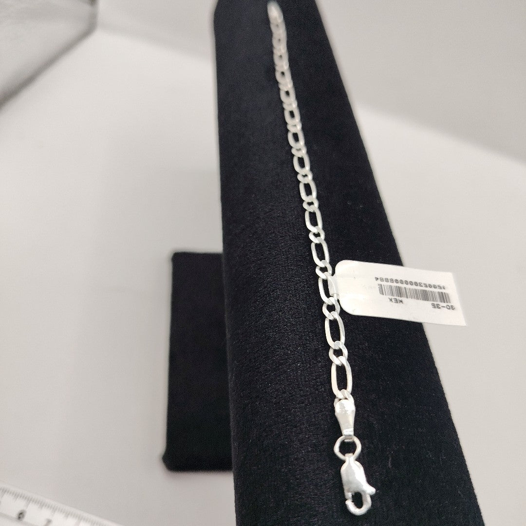 PULSERA TEJIDO 1X1 PLATA .925 18 CM 3.5 GR (NUEVO)