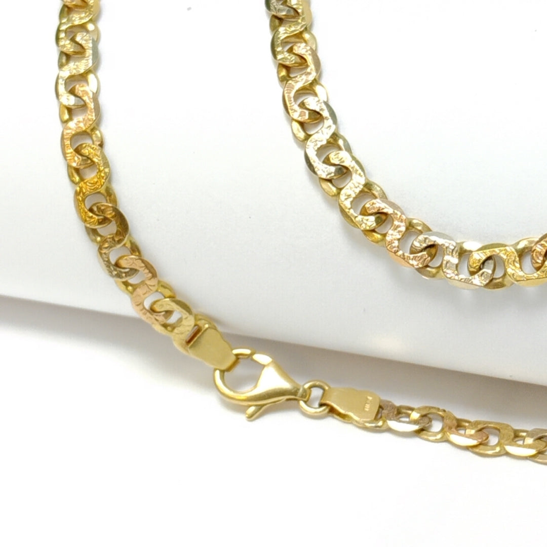 CADENA ORO COMBINADO 14 K 32.5 GRMS (SEMINUEVO)
