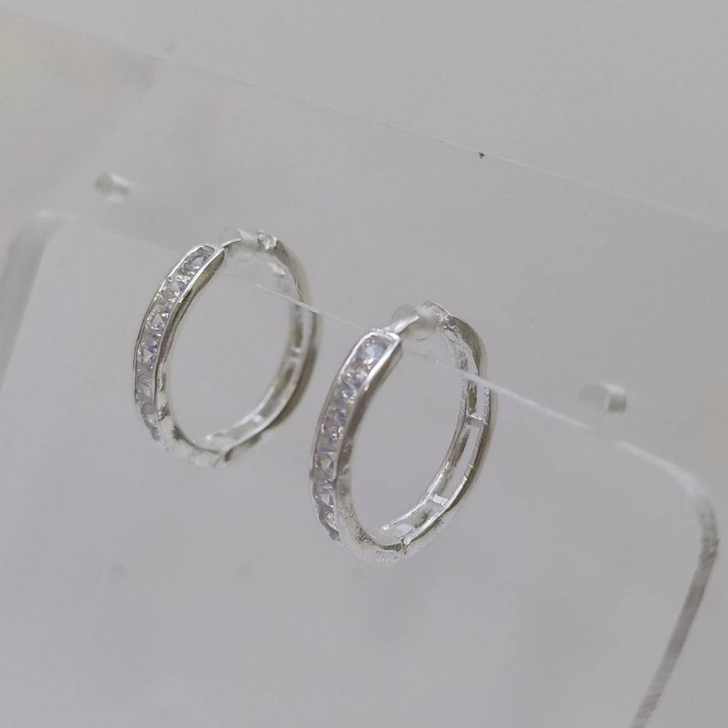 ARRACADAS C/CIRCONIAS PLATA .925 2.1 GR (NUEVO)