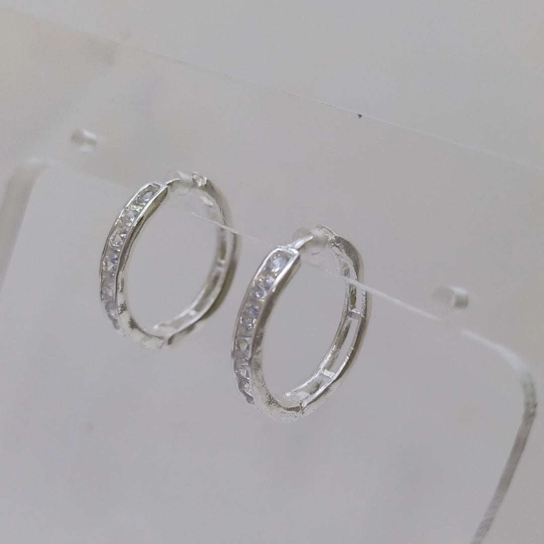 ARRACADAS C/CIRCONIAS PLATA .925 2.1 GR (NUEVO)
